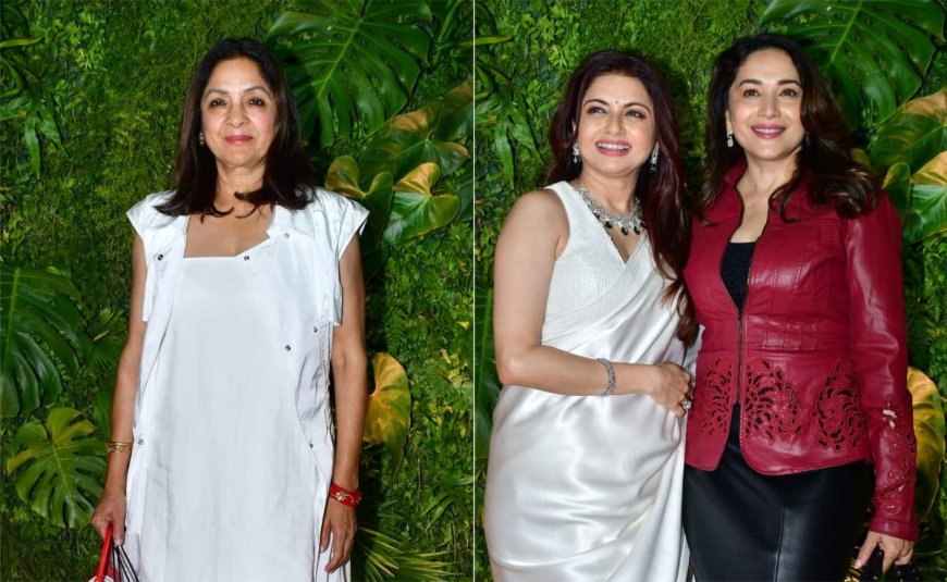 Madhuri Dixit, Neena Gupta And Others At Bhagyashree's Birthday Party